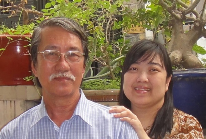 Chú Đinh Việt Hùng và con gái