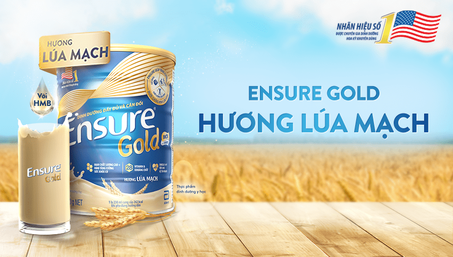 Ensure Gold Hương lúa mạch với HMB