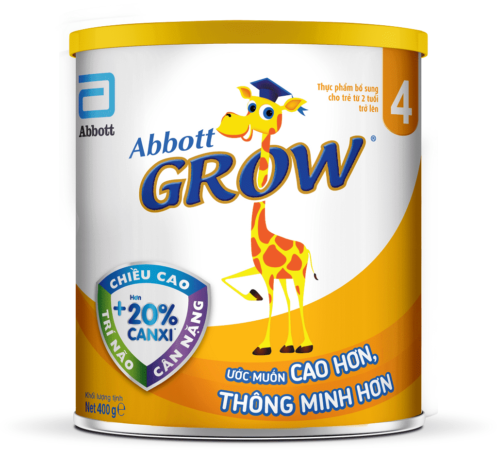 Sản phẩm dinh dưỡng công thức cho trẻ từ 2 tuổi trở lên: Abbott Grow 4