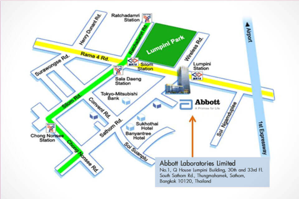 Abbott Thailand map