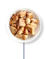 This high fibre diet plan includes 90g of grilled chicken