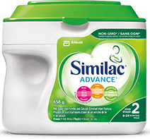 Similac® Advance® Step 2 non-GMO baby formula in a 658g powder pack