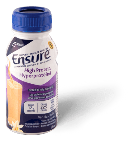 Ensure® High Protein Vanilla recovery meal replacement drink