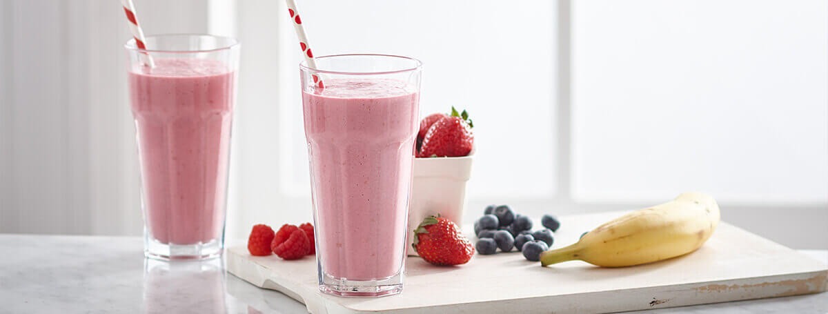 Power smoothie made with Vanilla Ensure® Plus Calories