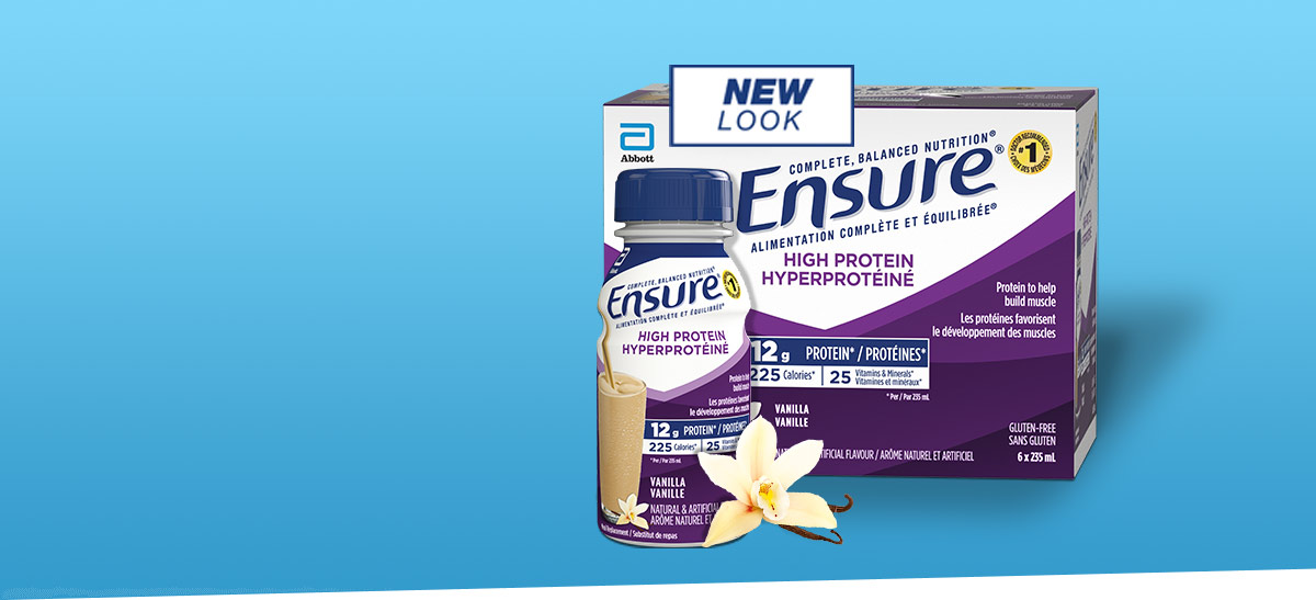 Ensure® High Protein 12 g nutritional drinks with protein to help build strong muscles