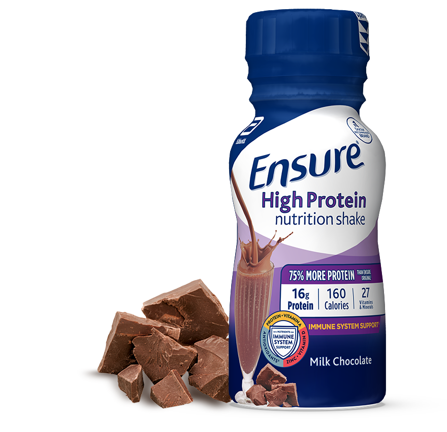8 oz Ready-To-Drink Ensure® High Protein Milk Chocolate Shake Bottle