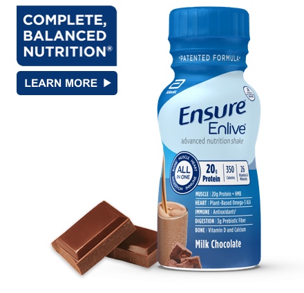 8 oz Ready-To-Drink Ensure® Enlive® Milk Chocolate Protein Shake Bottle