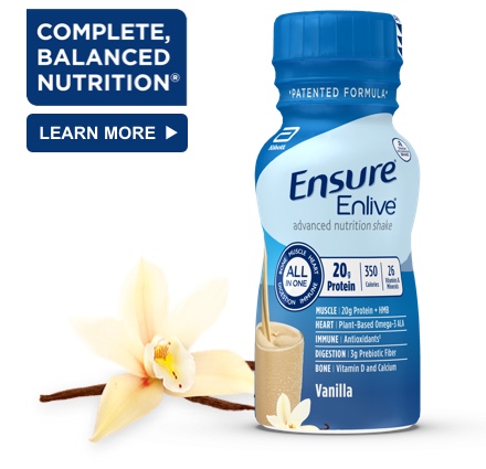 8 oz Ready-To-Drink Ensure® Enlive® Vanilla Protein Shake Bottle