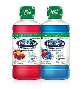 Pedialyte® AdvancedCare™ helps prevent dehydration and replace fluids