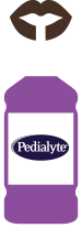 Replace electrolytes lost through diarrhea or vomiting with Pedialyte®
