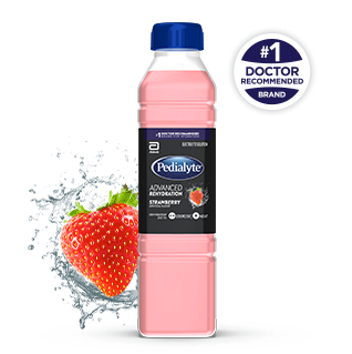 Pedialyte® classic half liter strawberry flavor