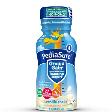 PediaSure® vanilla Grow & Gain Complete balanced nutrition drink