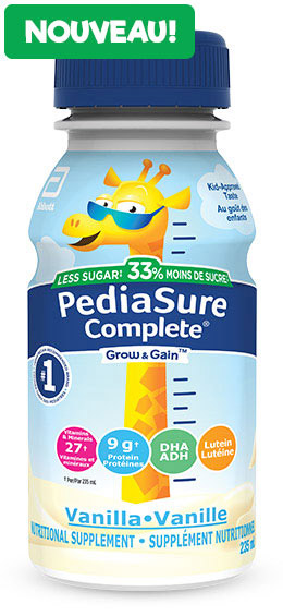 PediaSure Complete Réduit en sucre, à la vanille
