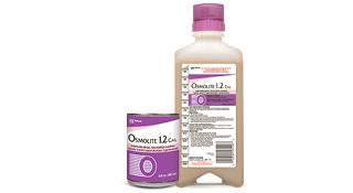 Osmolite® 1.2 Cal, liquide nutritif hyperprotéiné, isotonique et hyporésiduel, offert en boîtes et en bouteilles