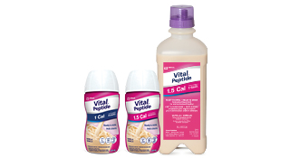 Vital® Peptide 1 Cal et 1.5 Cal, offert en bouteilles et en contenants prêts à suspendre