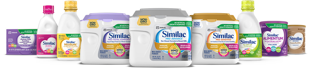 Similac family of products for infant nutrition