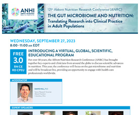 Gut Microbiome and Nutrition Webinar