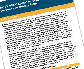 Cover page of Intestinal Microbiota & Neonatal Sepsis PDF