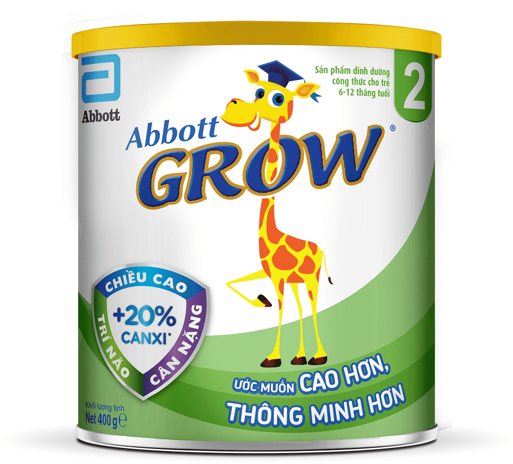 Sản phẩm dinh dưỡng công thức cho trẻ 6 - 12 tháng tuổi: Abbott Grow 2