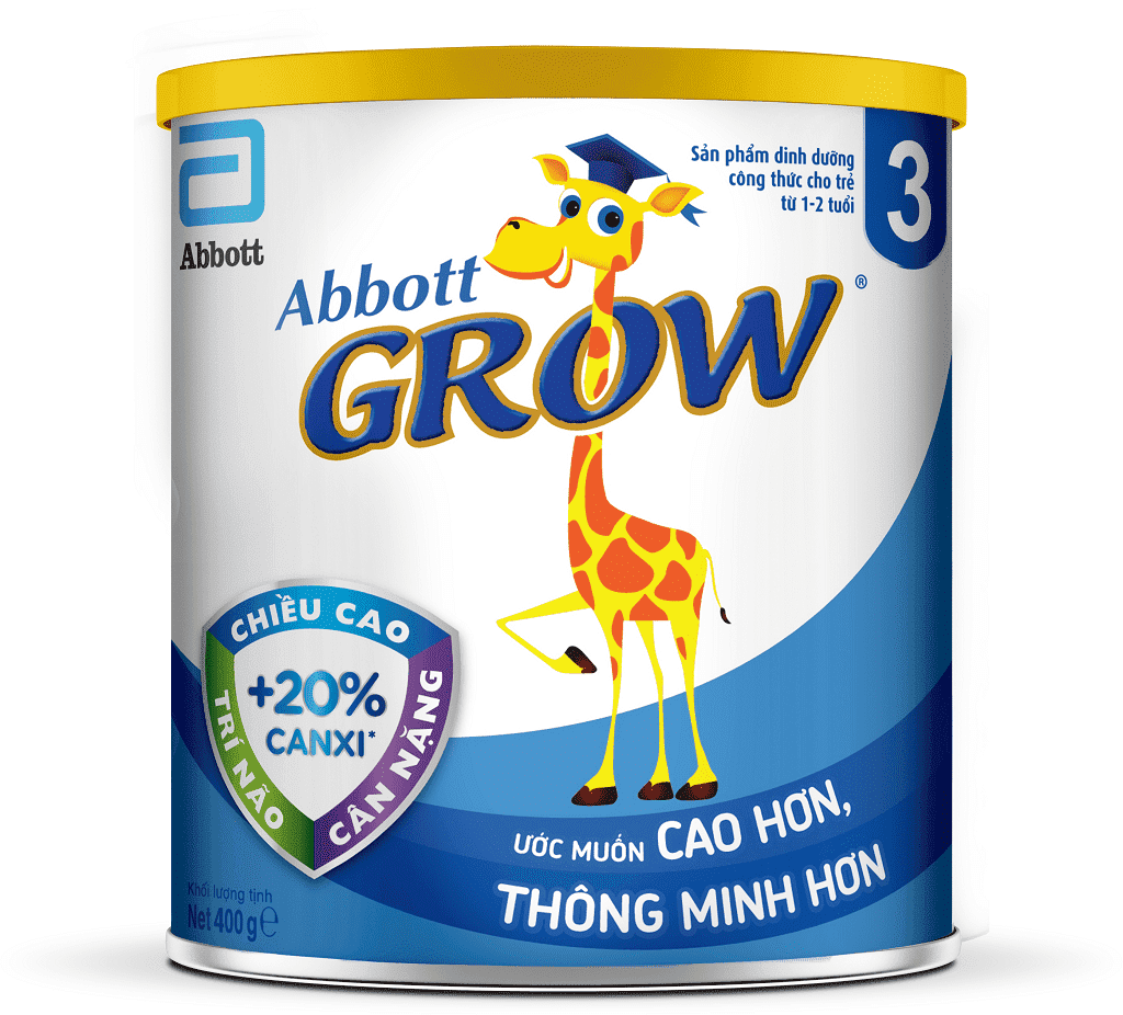 Sản phẩm dinh dưỡng công thức cho trẻ 1 - 2 tuổi: Abbott Grow 3