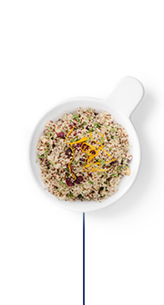 Ce plan de repas riche en fibres comprend du quinoa trois couleurs