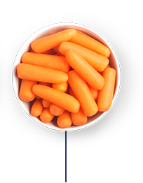 Ce plan de repas bon pour le coeur comprend des carottes miniatures 