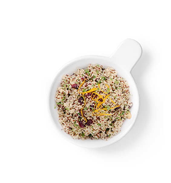 Ce plan de repas riche en fibres comprend du quinoa trois couleurs