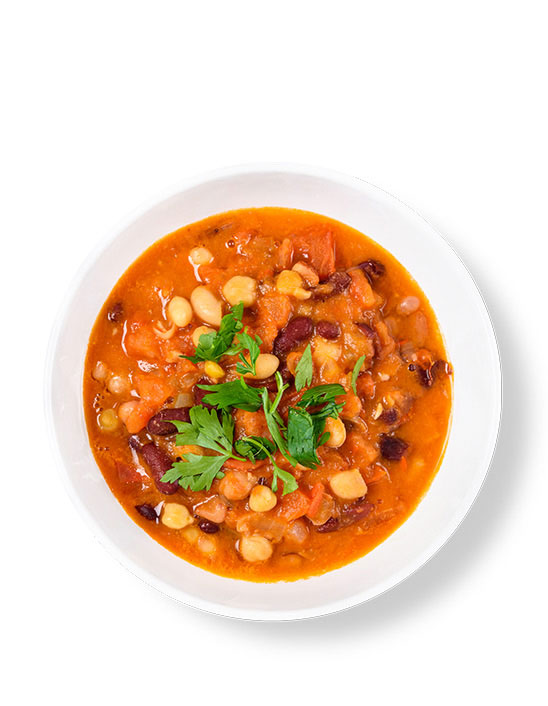 This Glucerna® heart healthy meal plan includes turkey and bean chili
