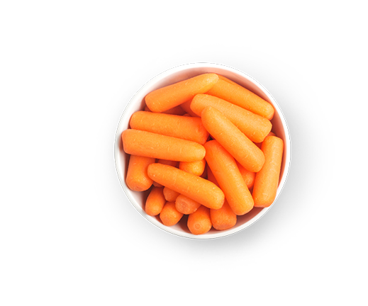 This Glucerna® vegetarian meal plan includes baby carrots