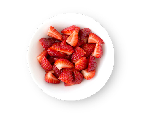 Ce plan de repas végétarien comprend des fraises fraîches