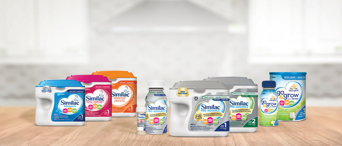 Similac provides a range of non-GMO products to help you choose the best formula for your newborn baby, infant or toddler