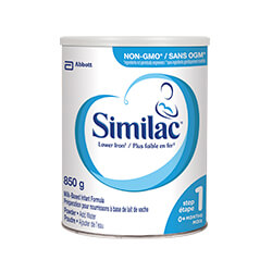 Similac® Lower Iron NON-GMO 850 g powder