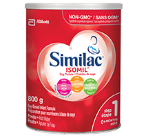 Similac® Isomil® Step 1 with DHA, soy-based formula, 800g powder can