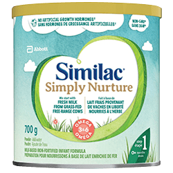Similac Simply Nurture non-GMO infant formula in 700g powder pack
