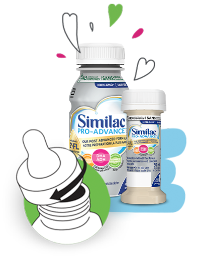 Latex-free bottle nipples for Similac products