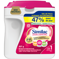 Similac® Total Comfort® with 2’-FL† Step 1 837 g powder