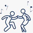 Dance to your favorite up-beat music