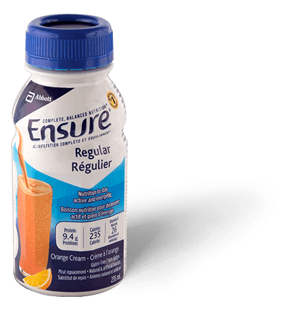 Ensure® Regular Orange Cream nutritional drink to boost your energy