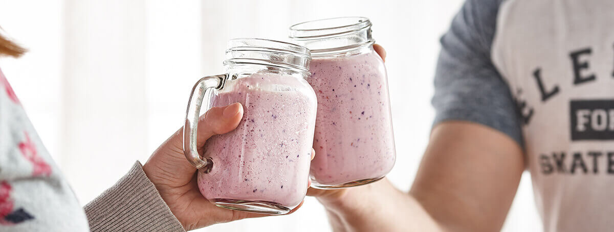 Mixed berry smoothie recipe made with Vanilla Ensure® Regular