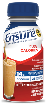 Ensure® Plus Calories Butter Pecan nutritional shake for weight gain