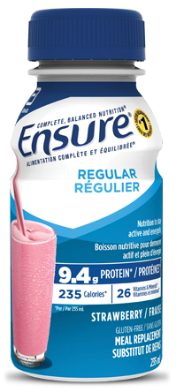 Ensure® Regular Strawberry meal replacement supplement shake