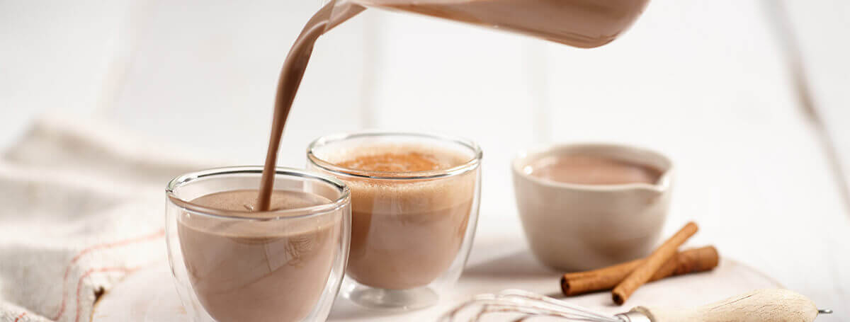 Mochaccino coffee recipe made with chilled Chocolate Ensure® Regular