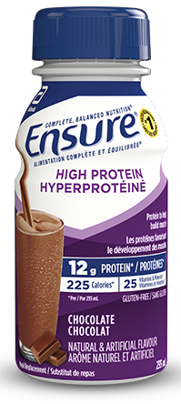 Ensure® Hyperprotéiné 12 g au chocolat, un substitut de repas en forme de shake