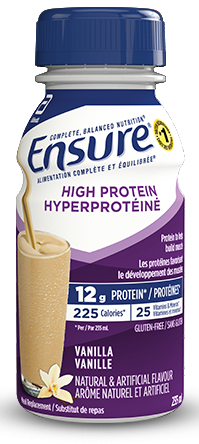 Ensure® Hyperprotéiné 12 g a des protéines pour contribuer au dévelopement des muscles