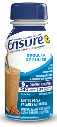 Ensure® Regular butter pecan flavour nutritional shake for daily nutrients