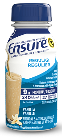 Ensure® Regular Vanilla flavour nutritional supplement shakes for balanced nutrition