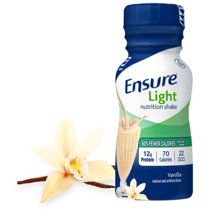 8 oz Ready-To-Drink Ensure® Light Vanilla Protein Shake Bottle