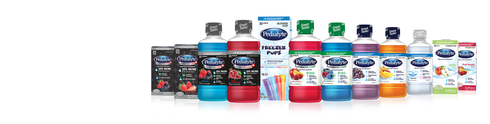 Pedialyte products help to replenish electrolytes and prevent dehydration in children and adults