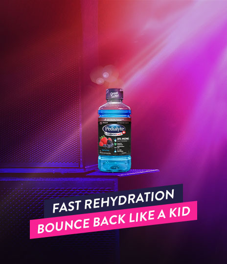 dance ‘til dawn when you rehydrate with Pedialyte for adults