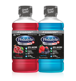 Pedialyte® AdvancedCare® Plus litres to help you feel better fast and replenish